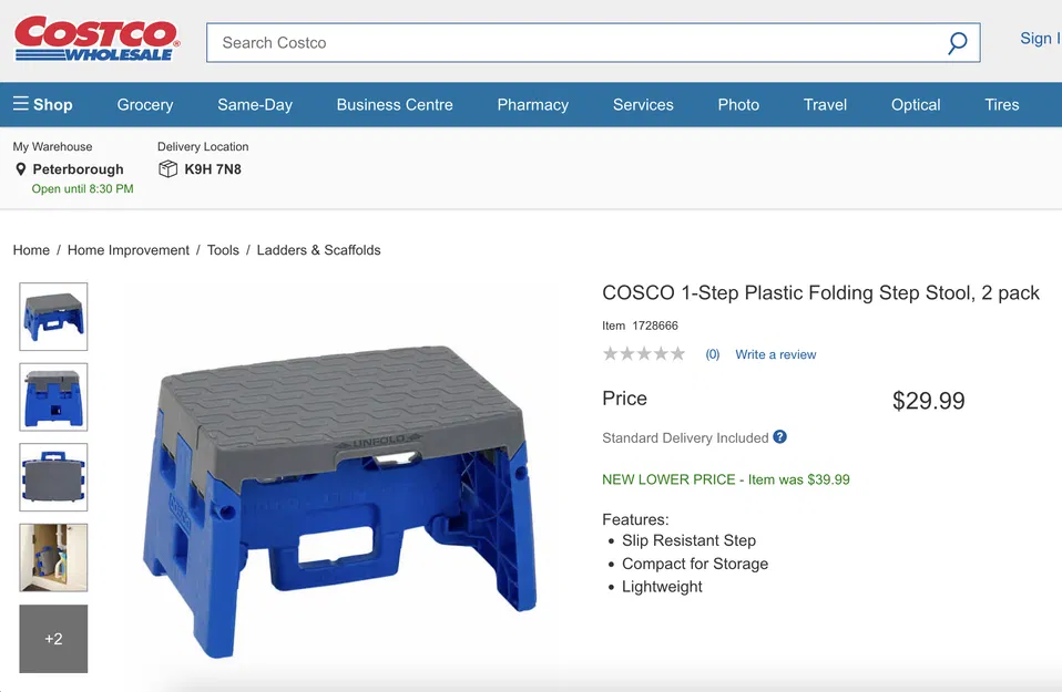 Chân trượt cho Ghế đẩu Costco - Image 5