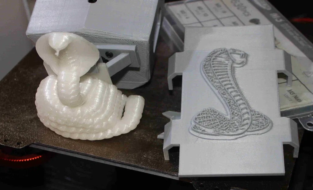 Trang Trí Đầu Dẫn Nhựa Hình Rắn Hổ Mang Cho Anycubic Kobra - Image 2