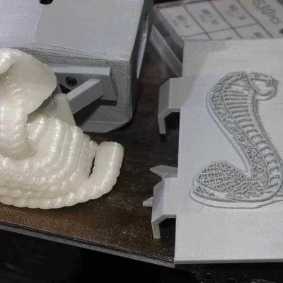 Trang Trí Đầu Dẫn Nhựa Hình Rắn Hổ Mang Cho Anycubic Kobra