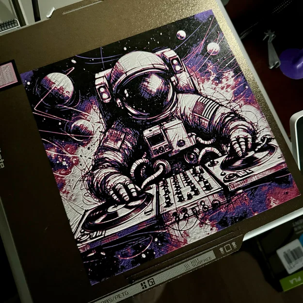 Tranh 2D DJ Phi Hành Gia - HueForge - Image 2