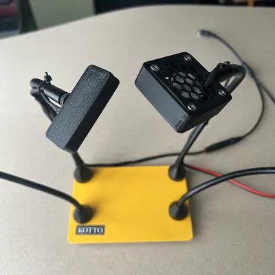 Kính lúp Kotto có quạt tản nhiệt hỗ trợ làm mạch