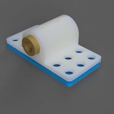 Giá đỡ module laser trên tấm makeblock