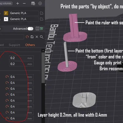 Thước Đo Lượng Xả Thải Bambu Lab AMS