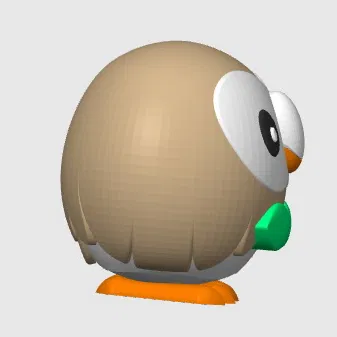 Rowlet - Pokemon - Đa Sắc Màu