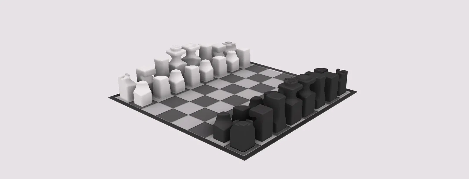 Bộ Cờ Vua Hình Khối Organically - Image 2