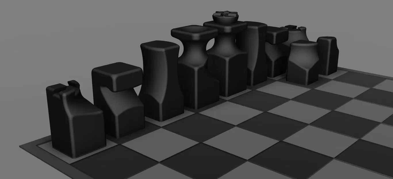 Bộ Cờ Vua Hình Khối Organically - Image 3