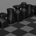 Bộ Cờ Vua Hình Khối Organically - Thumbnail 3