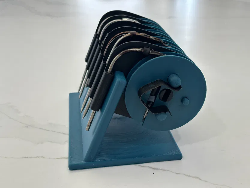 Kệ đựng cuộn dây dò nhiệt BBQ xoay - Image 2