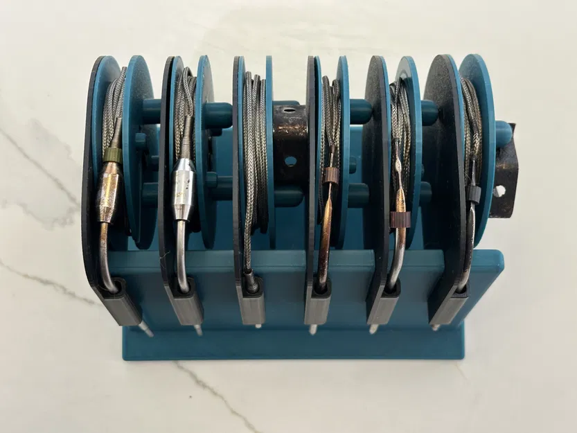 Kệ đựng cuộn dây dò nhiệt BBQ xoay - Image 3