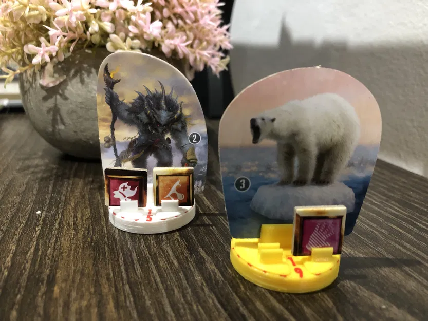 Chân đế hộp đếm Frosthaven - Bản sửa đổi với khe cắm bổ trợ - Image 1