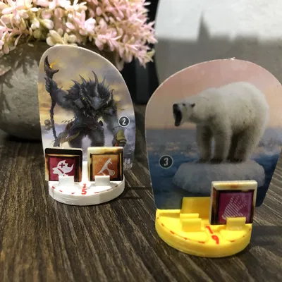 Chân đế hộp đếm Frosthaven - Bản sửa đổi với khe cắm bổ trợ