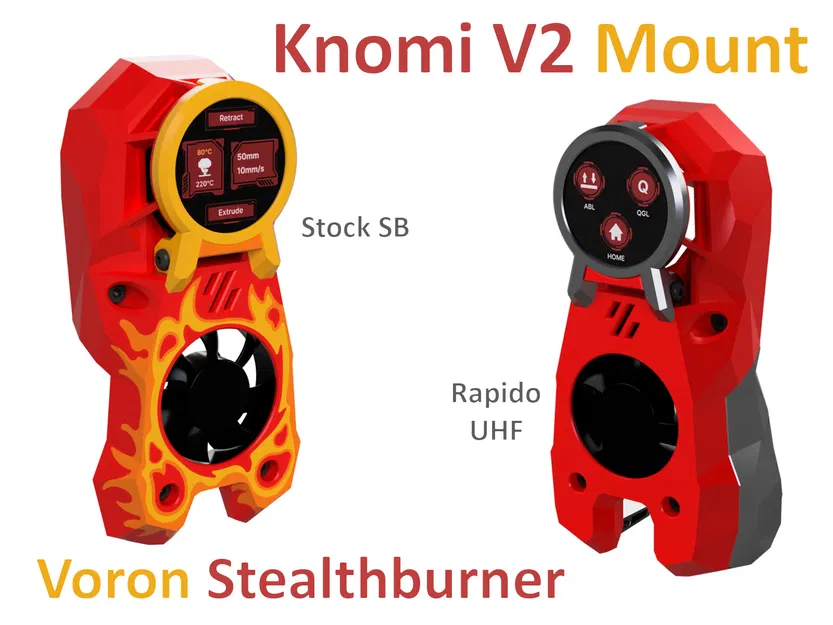 Giá đỡ màn hình Knomi V2 cho Voron Stealthburner - Image 1