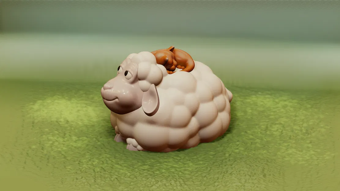 Một con cừu và một con mèo - Image 1