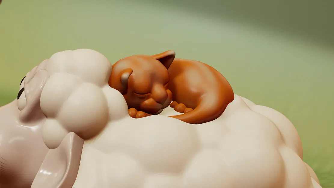 Một con cừu và một con mèo - Image 2