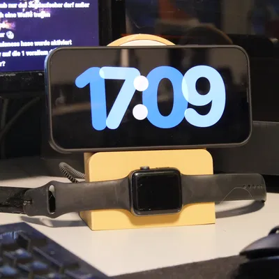 Đế Sạc Không Dây Ngang Cho iPhone/Apple Watch (có Sạc IKEA)