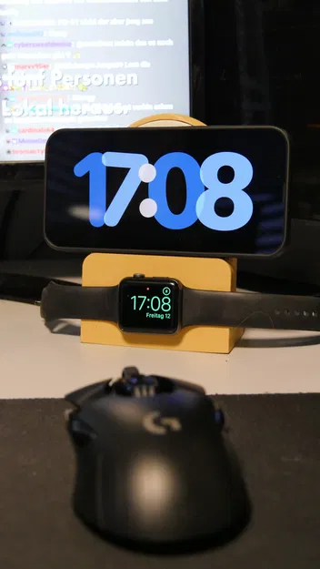 Đế Sạc Không Dây Ngang Cho iPhone/Apple Watch (có Sạc IKEA) - Image 2