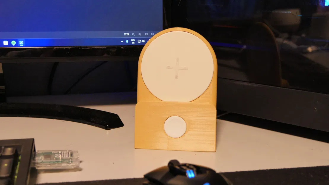 Đế Sạc Không Dây Ngang Cho iPhone/Apple Watch (có Sạc IKEA) - Image 3