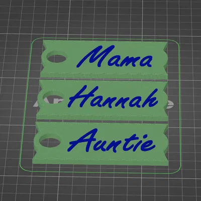 Móc Khóa Hannah và Dì