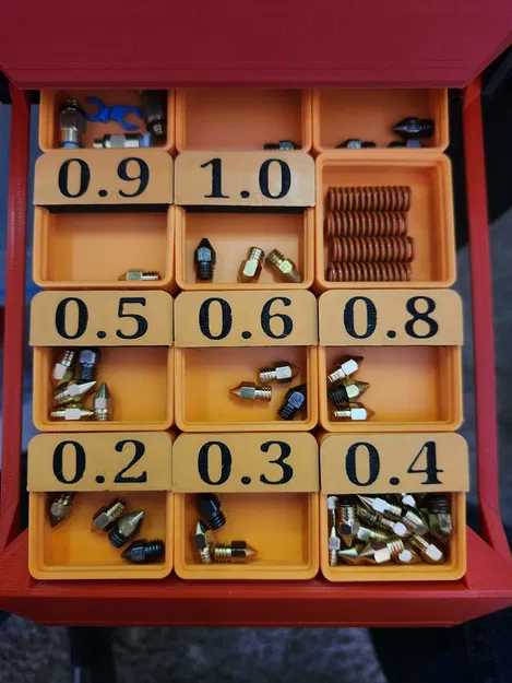 Nhãn Đầu Phun Gridfinity - Lidfinity - Image 1