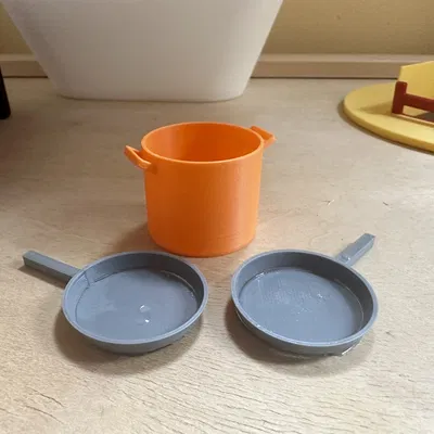 Bộ Nồi Chảo Nhà Búp Bê