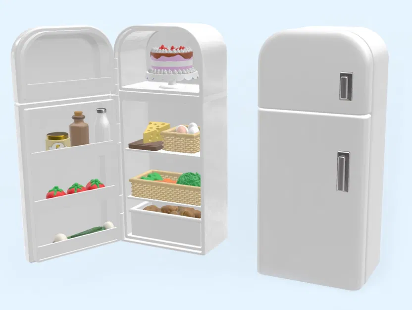 Tủ Lạnh Có Cửa Mở & Phụ Kiện Trang Trí - Image 6