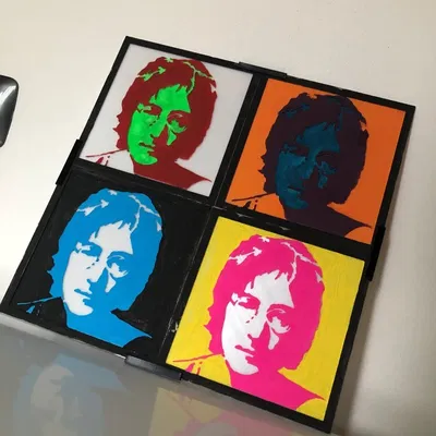 The Beatles - John Lennon Hình dán (Stencil)