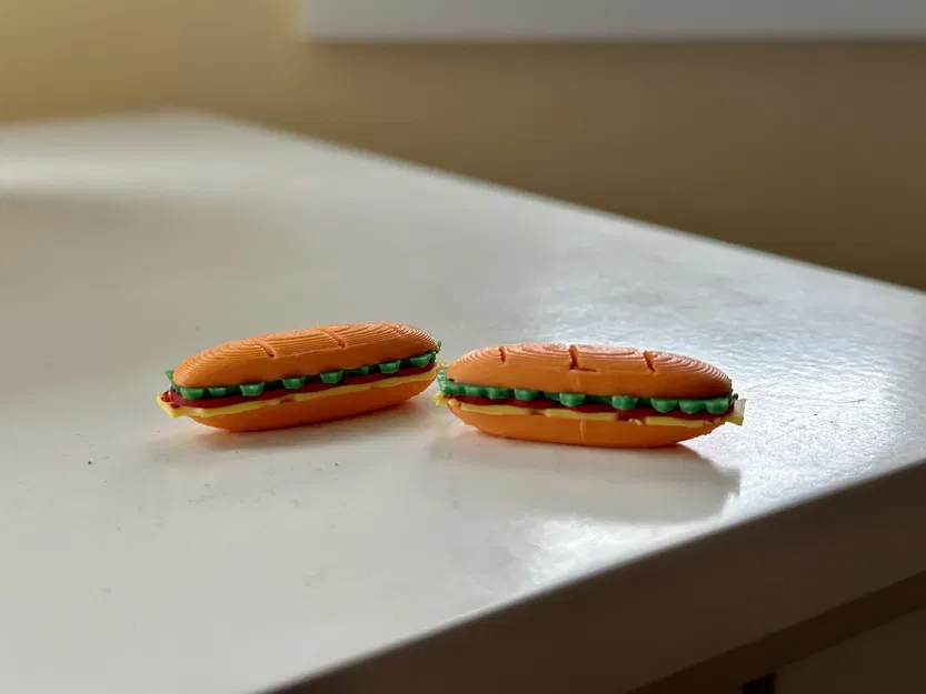 Đồ ăn nhà búp bê: Bánh mì, Trái cây, Pizza, Phô mai, Chai lọ (Tô màu sẵn cho Bambu MMU) - Image 3