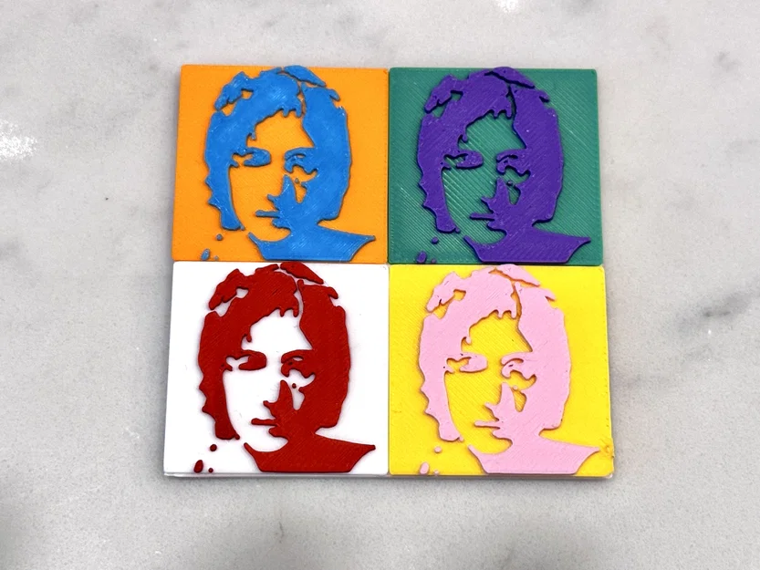 Tranh ảnh cho nhà búp bê Warhol / John Lennon - Image 2