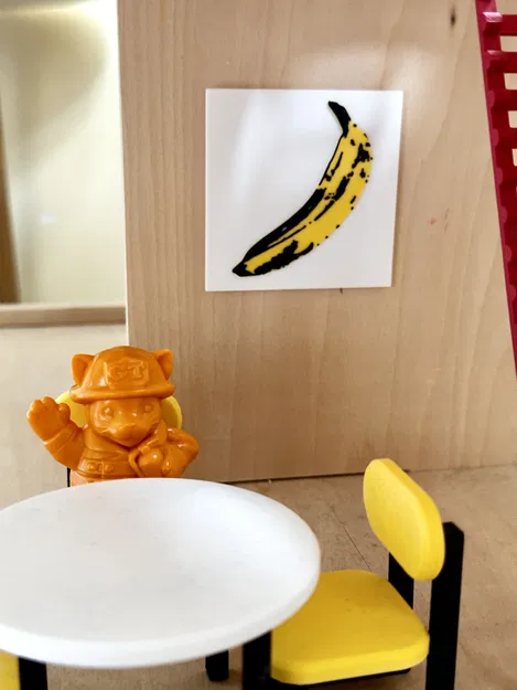 Tác Phẩm Nghệ Thuật Warhol Chuối Mini Cho Nhà Búp Bê - Image 2