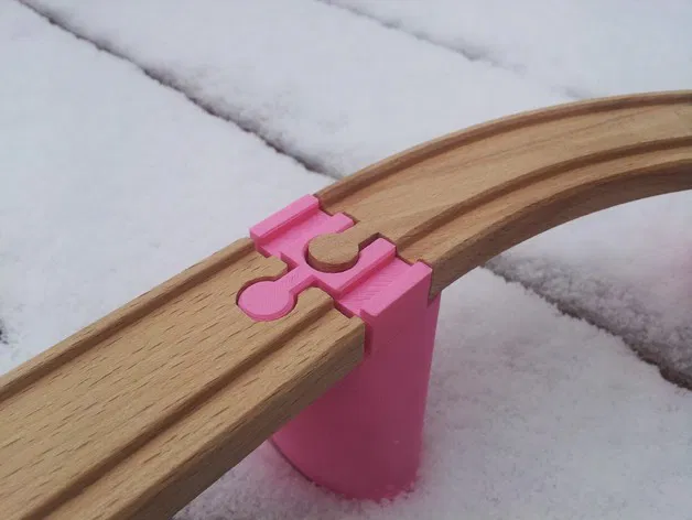 Cầu/Đường trên cao xe lửa đồ chơi bằng gỗ (dùng được với Brio, Ikea, Eichhorn, Bigjigs, Imaginarium...) - Image 1