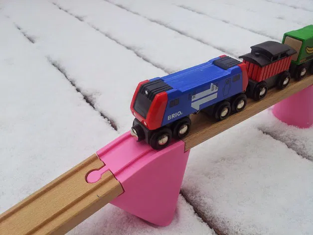 Cầu/Đường trên cao xe lửa đồ chơi bằng gỗ (dùng được với Brio, Ikea, Eichhorn, Bigjigs, Imaginarium...) - Image 5