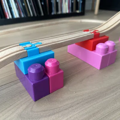 Mega Bloks Hỗ Trợ Cầu Đường Ray Tàu Hỏa Brio Khủng