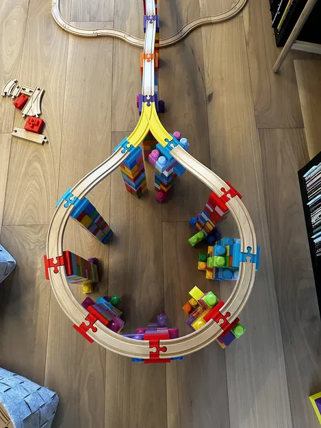 Mega Bloks Hỗ Trợ Cầu Đường Ray Tàu Hỏa Brio Khủng - Image 4