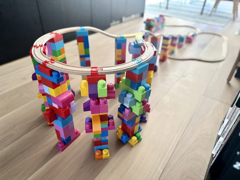 Mega Bloks Hỗ Trợ Cầu Đường Ray Tàu Hỏa Brio Khủng - Image 5