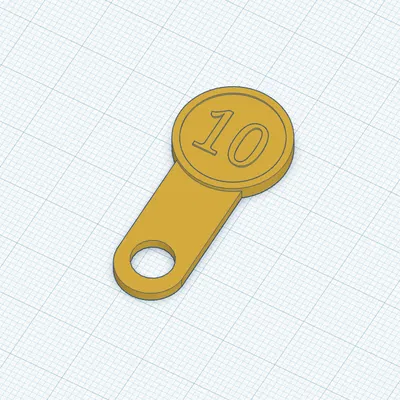 Móc Khóa Tiền Xe Đẩy Hàng 10 Kronor Thụy Điển