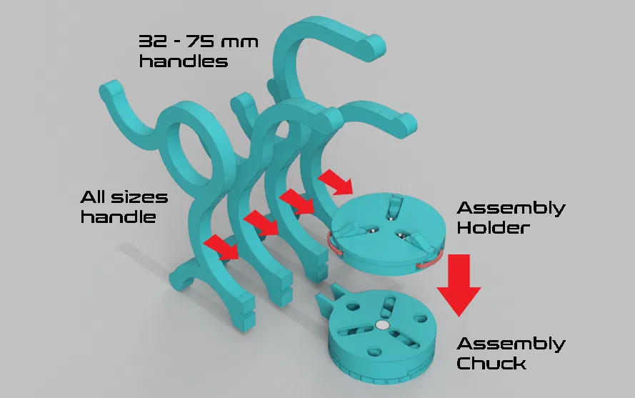 miniVICE Y-Series - Kẹp giữ mô hình mini, hệ thống sơn và hobby dạng module - Image 17