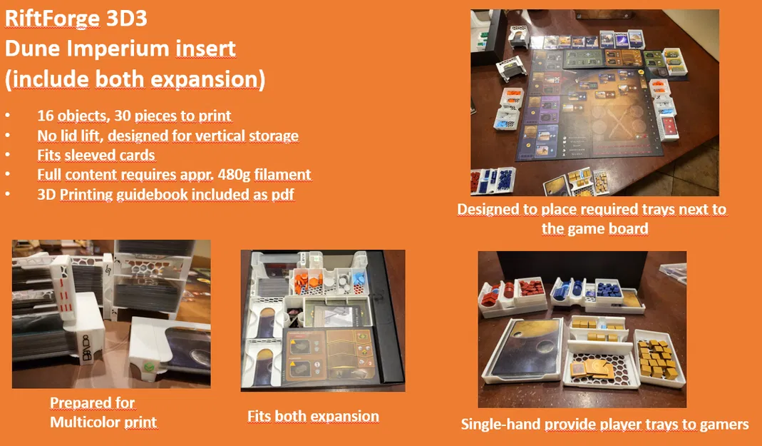 Khay Dựng/Sắp Xếp Dune Imperium (vừa bản mở rộng 1 & 2) - cập nhật - Image 1