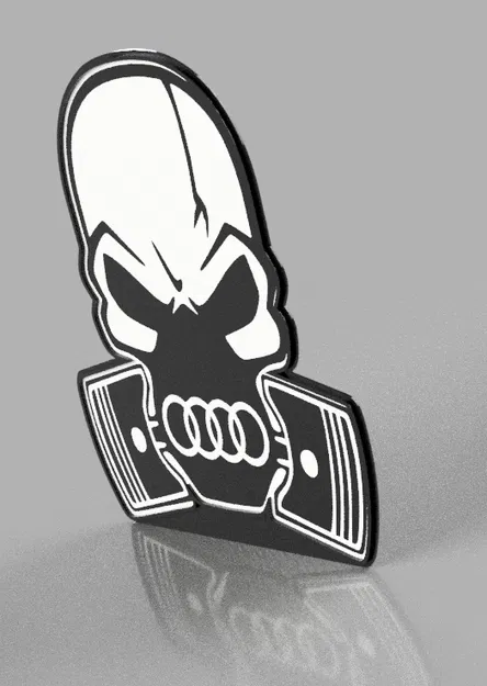 Mô hình Đầu Lâu Audi - Skull Audi - Image 2