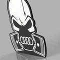 Mô hình Đầu Lâu Audi - Skull Audi - Thumbnail 2