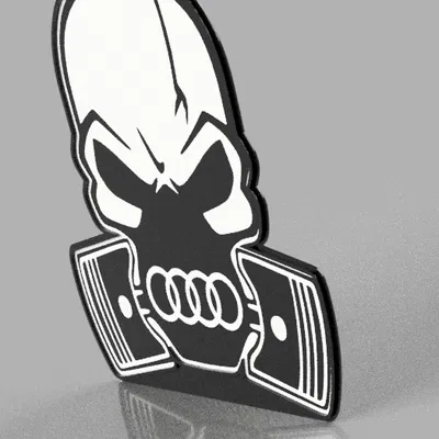 Mô hình Đầu Lâu Audi - Skull Audi