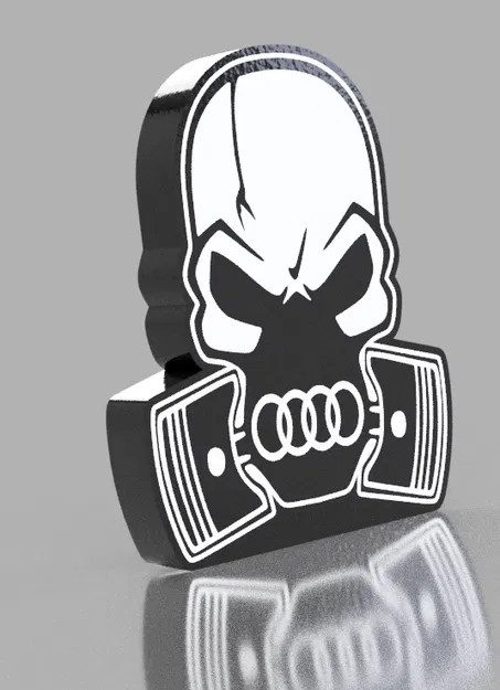 Mô hình Đầu Lâu Audi - Skull Audi - Image 3
