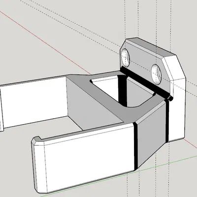 Cánh Tay Gắn Bộ Nguồn Meanwell UHP-350-24 Bằng Vít M5 Cho Ratrig V-Minion