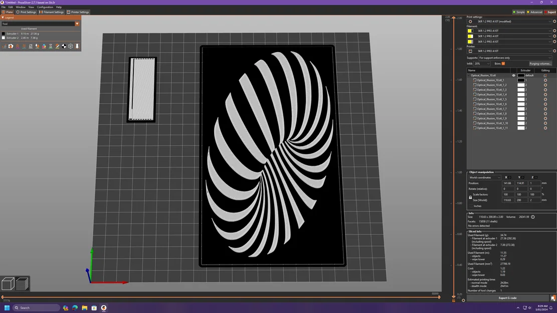 Optical Illusion Donut 1 - Dễ in - Image 1