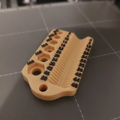 Móc Khóa Đo Bu Lông & Đai Ốc Mini, M2-6, tối đa 50mm