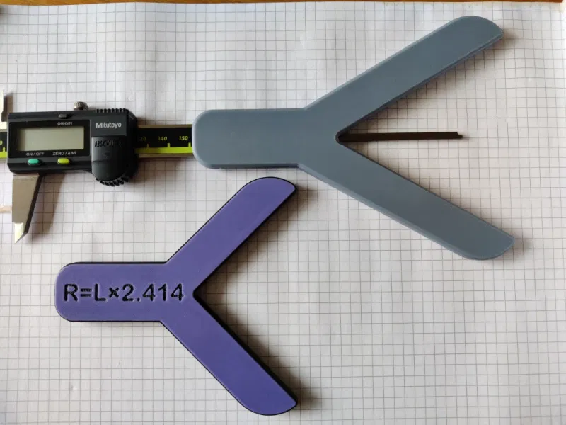 Bộ đo bán kính dùng kẹp, cho bán kính tới 70mm - Image 1