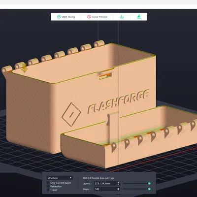 Hộp Đựng Đầu Phun Máy In Flashforge Adventurer 3/4