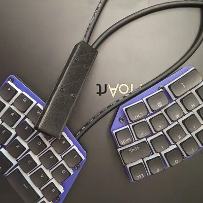 Bàn phím Split có đế cắm hotswap đấu dây