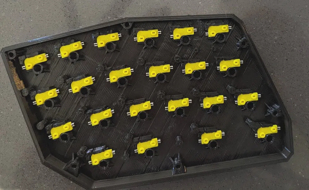 Bàn phím Split có đế cắm hotswap đấu dây - Image 2