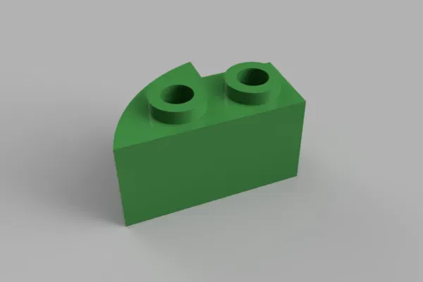 Italocremona Plastic City 1x2 Khối Cong Cạnh (Trái) / Khối Xây Dựng - Image 1