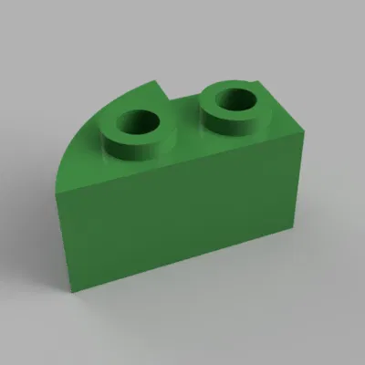 Italocremona Plastic City 1x2 Khối Cong Cạnh (Trái) / Khối Xây Dựng